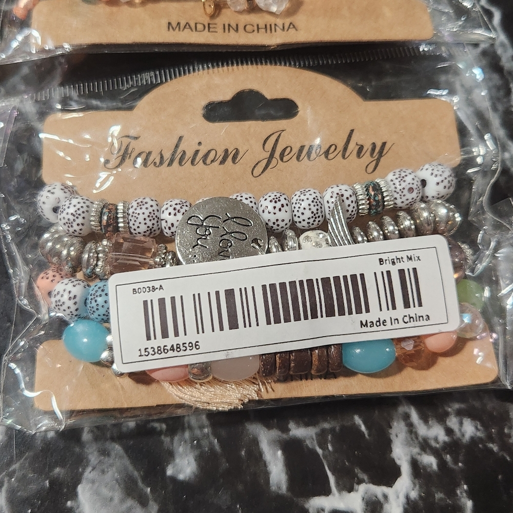 Stackable Stretch Bracelets Multicolored - Picture 7 of 9